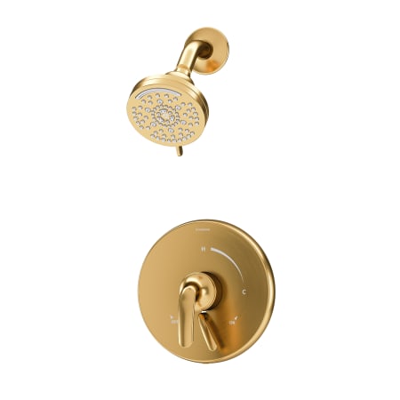 Symmons Elm Shower Only Trim Package with 1.5 GPM Multi Function Shower Head VersaFlex Integral Diverter Brushed Bronze