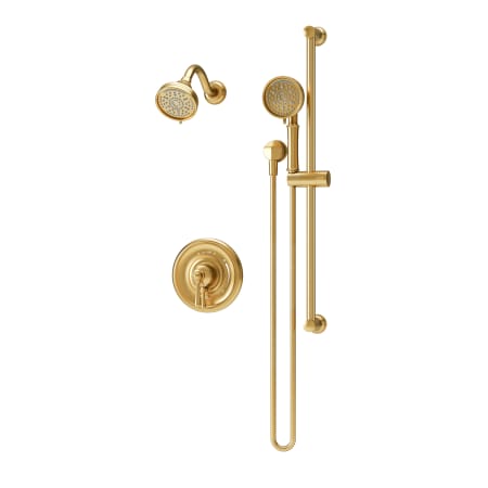 Symmons Braston Shower Only Trim Package with 1.5 GPM Multi Function Shower Head and Hand Shower VersaFlex Integral Diverter Brushed Bronze
