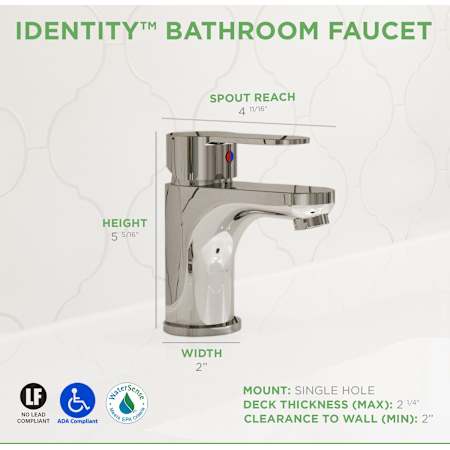 Identity Faucet Dimensions
