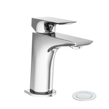 Symmons Verity 1 GPM Single Hole Bathroom Faucet with Push Pop Drain Polished Chrome
