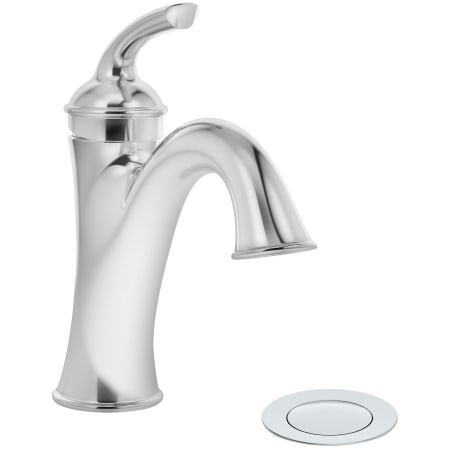 Symmons Elm 1.0 GPM Single Hole Bathroom Faucet with Push Pop Drain Assembly Polished Chrome