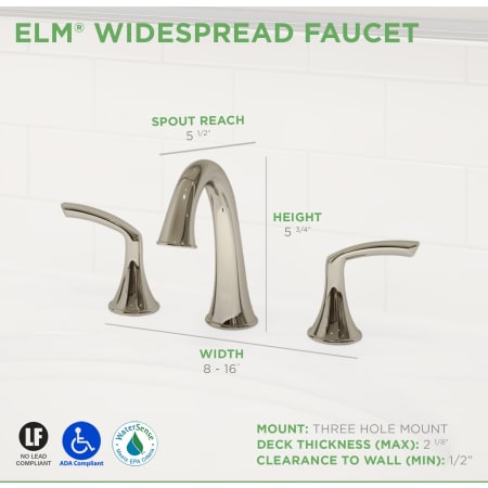 Elm Widespread Dimensions