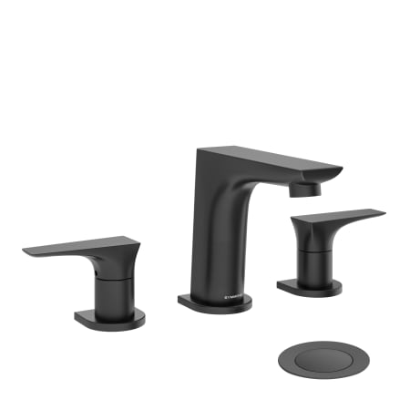 Symmons Verity 1.0 GPM Widespread Bathroom Faucet with Pop-Up Drain Assembly Matte Black