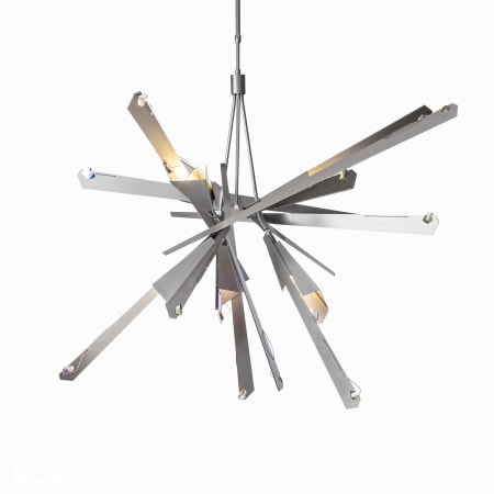 Synchronicity Nova 6 Light 47-3/16" Wide Abstract Chandelier with Swarovski Crystals Vintage Platinum