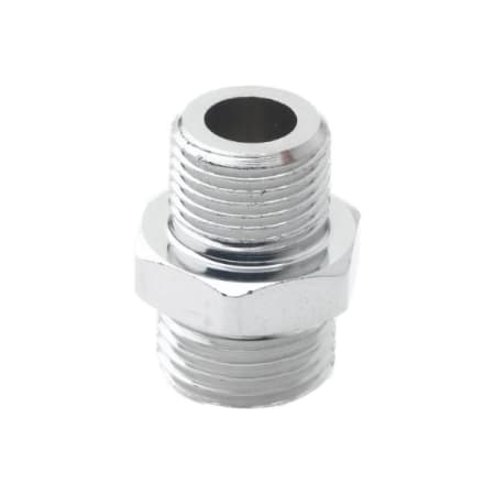 T and S Brass Adapter: 3/8" NPT Male x 3/4-14UN Male (Plated) Chrome