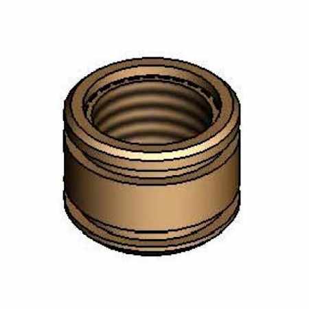 T and S Brass Brass Swivel Piece Polished Chrome