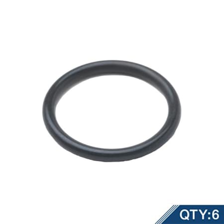 T and S Brass Nitrile O-Rings (Qty 6) Polished Chrome