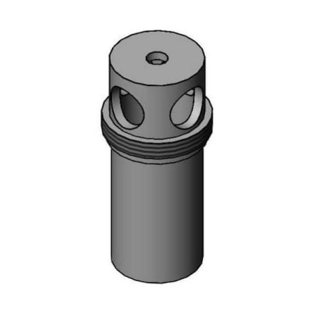 T and S Brass Spout for Double Joint Swing Nozzle Polished Chrome