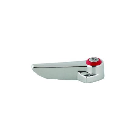 T and S Brass Lever Handle, Red Index (Hot) & Screw Chrome