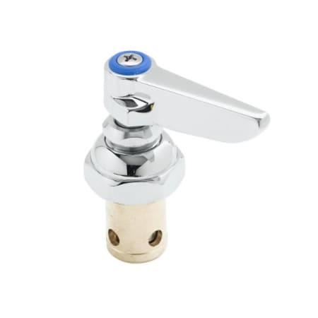 T and S Brass Eterna Cartridge with Spring Check, Right Hand (Hot), Lever Handle, Screw & Red Index Button "New-Style" Chrome