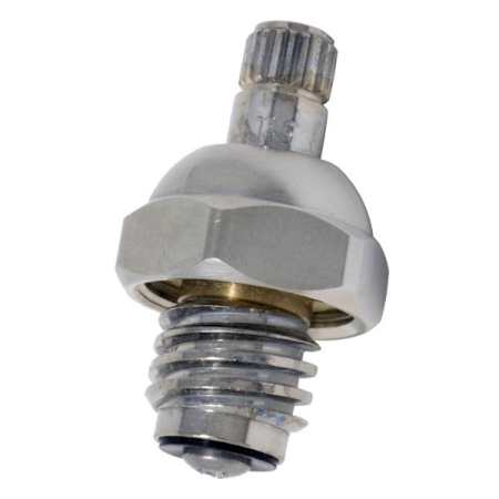 T and S Brass B-1100-QT Spindle Assembly, Hot (RTC) Quarter-Turn Polished Chrome