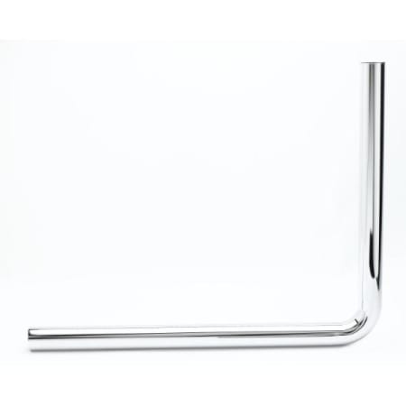 T and S Brass Overflow Elbow Tube Chrome