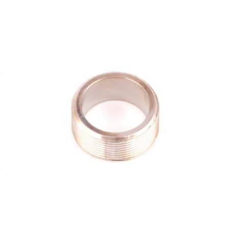 T and S Brass Aerator Adapter, 55/64-27UN Male x Male, Chrome-Plated Brass Polished Chrome