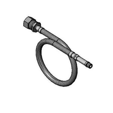 T and S Brass European Flexible Connector Hose for 15mm O.D. Copper Tubing N/A