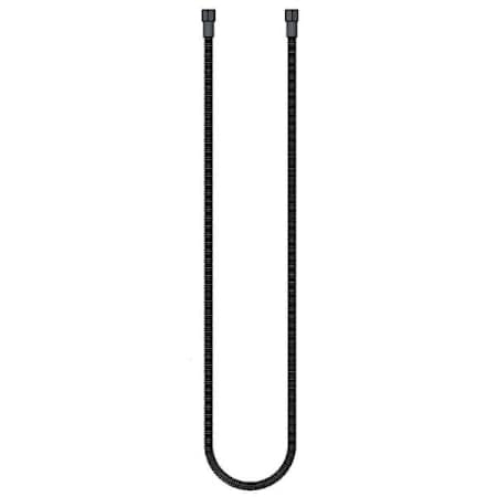 T and S Brass Flexible Stainless Steel Hose, 72" Length, 7/16" I.D. Stainless Steel