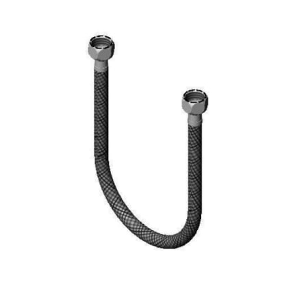 T and S Brass Flexible Supply Hose, 1/2" NPSM-F x 1/2" NPSM-F x 24" Long 610mm Extra-Long Version N/A