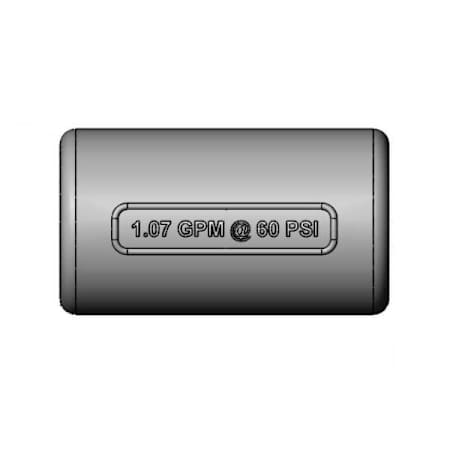 T and S Brass 1.07 gpm B-0107-J Gray Shield / Bumper Guard Gray