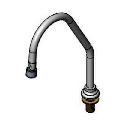 T and S Brass Surgical Bend Nozzle Assembly, 1.5 GPM VR Laminar Flow Device Polished Chrome