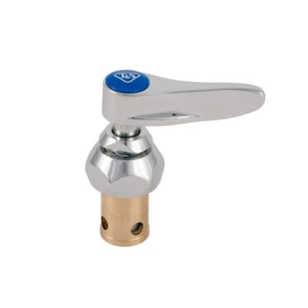 T and S Brass Eterna Cartridge, RTC with Spring Check, Lever Handle, Screw, & Index (Blue) Chrome Plated