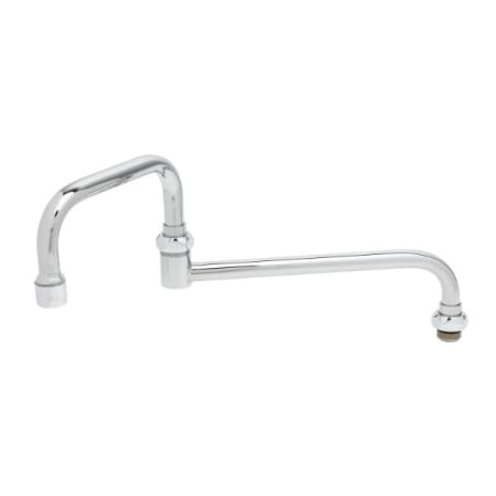 T and S Brass Double-Joint Swing Nozzle, 9" Back Section, 6" Front Section, 15" Overall Length Chrome