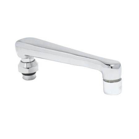 T and S Brass 6" Swivel Cast Spout Assembly with Aerator Chrome