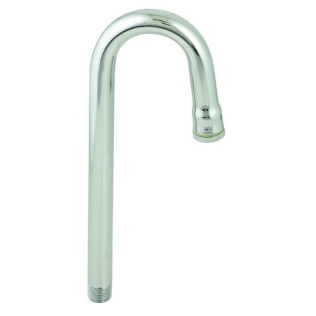 T and S Brass Rigid Gooseneck, 2-3/4" Spread, 8-3/4" Height, 5-1/4" Clearance Chrome