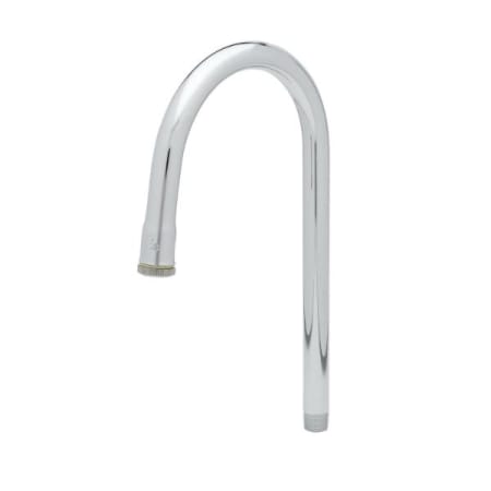 T and S Brass Rigid Gooseneck, 5-1/2" Spread, 10-1/4" Height, 5-5/16" Clearance Chrome