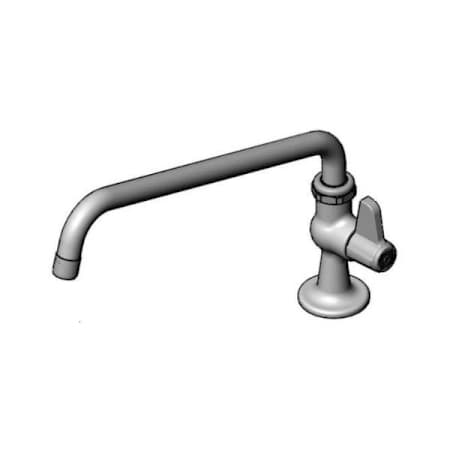T and S Brass Single Handle Deck Mounted Food Service Faucet Chrome Plated