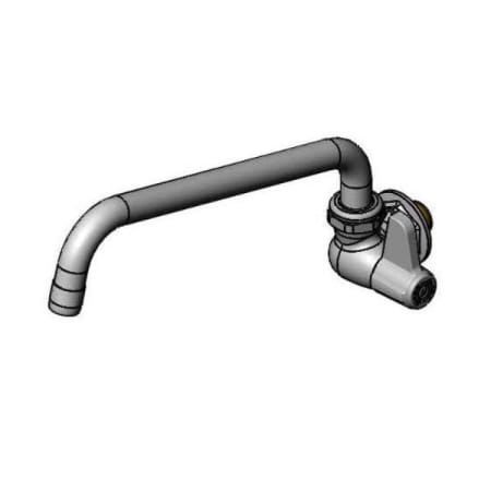 T and S Brass Single Handle Deck Mounted Food Service Faucet Chrome Plated