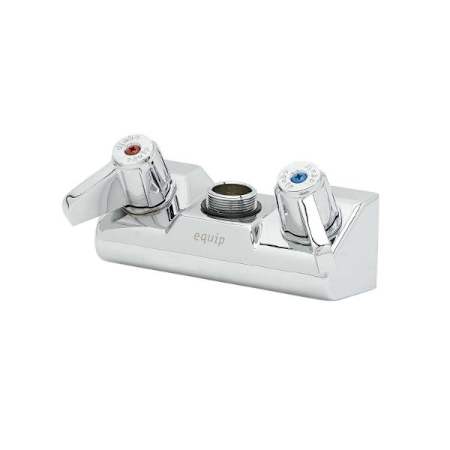 T and S Brass Double Handle Laboratory Faucet Chrome Plated