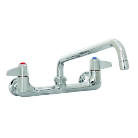 T and S Brass Faucet, Wall Mount, 8" Centers, 6" Swing Nozzle Chrome