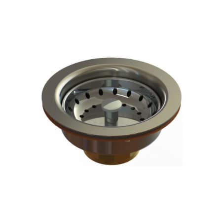 T and S Brass Equip 4-7/16" Basket Strainer Polished Chrome