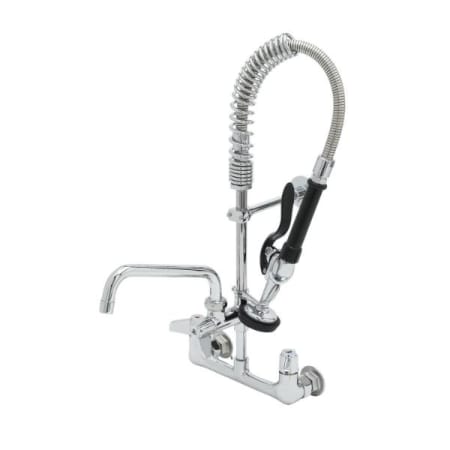 T and S Brass Equip Pre-Rinse 8" Wall Mounted Food Service Faucet Chrome Plated
