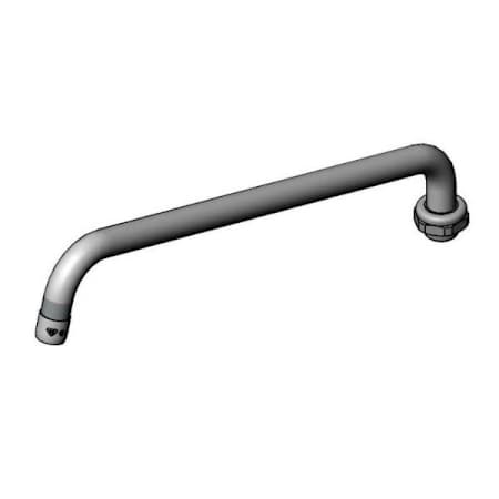 T and S Brass Nozzle, Swing, 14" Length, 3/4-27UN Laminar Outlet Device N/A