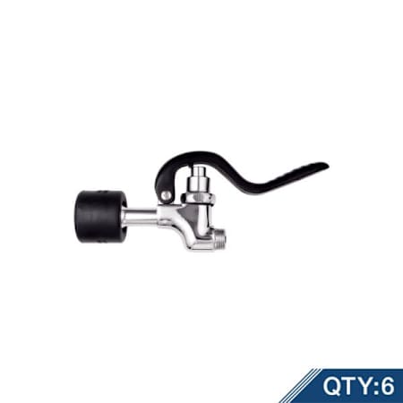 T and S Brass 1.20 GPM Spray Valve, equip (Qty 6) Polished Chrome