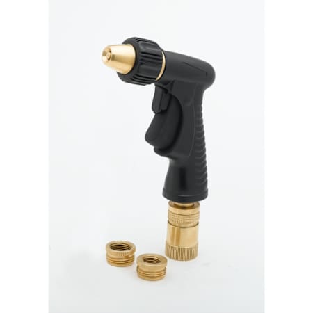 T and S Brass Water Gun with Quick Disconnect - Includes 1/2" and 3/8" Adapters Black