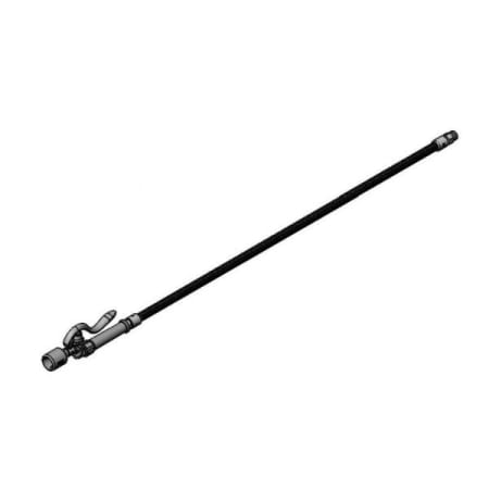 T and S Brass Spray Valve with Low Flow Head (B-0107-C) and 44" Flexible Stainless Steel Hose (B-0044-H) Stainless Steel