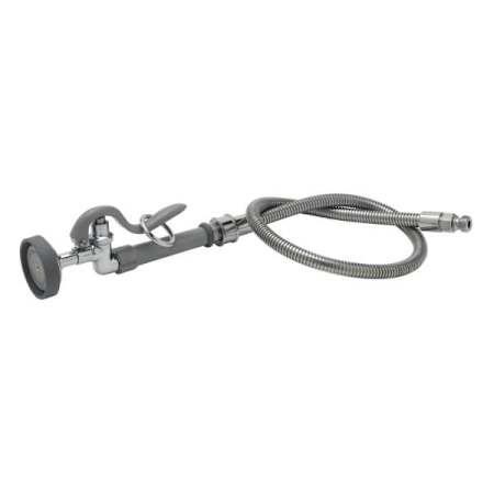 T and S Brass Spray Valve (B-0107) & Flex SS Hose (B-0044-H) & Swivel (018200-40) Chrome