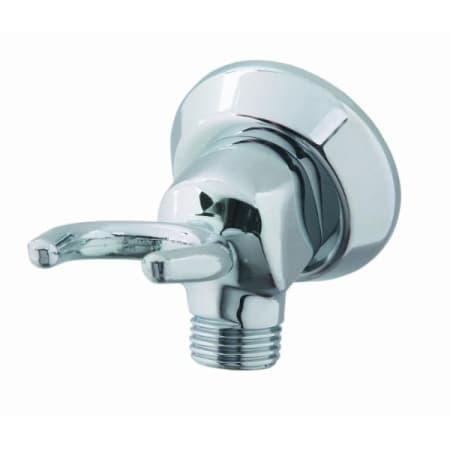 T and S Brass Wall Hook: 3/4-14UN Male Outlet, 3/8" NPT Female Inlet Chrome