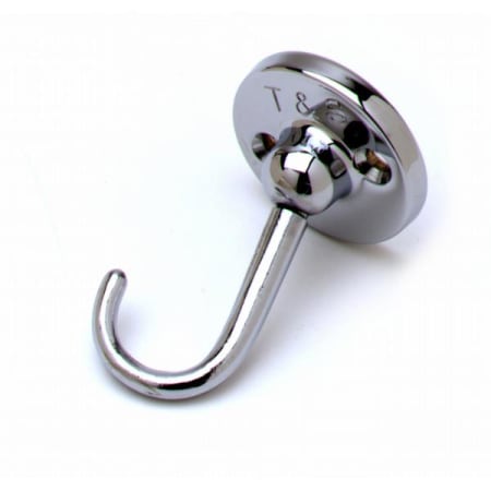T and S Brass Hook, Dummy Wall Hook with Mounting Screws Chrome