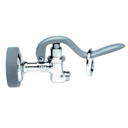 T and S Brass Spray Valve with Gray Rubber Bumper & DOE Spray Face (1.15 GPM / 7.5 Oz-f @ 60 PSI) Chrome
