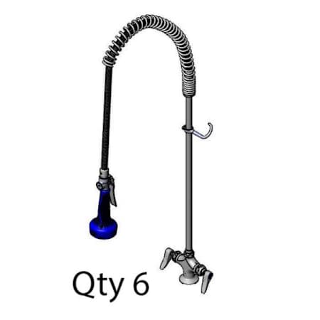 T and S Brass Pre-Rinse Deck Mounted Food Service Faucet Chrome Plated