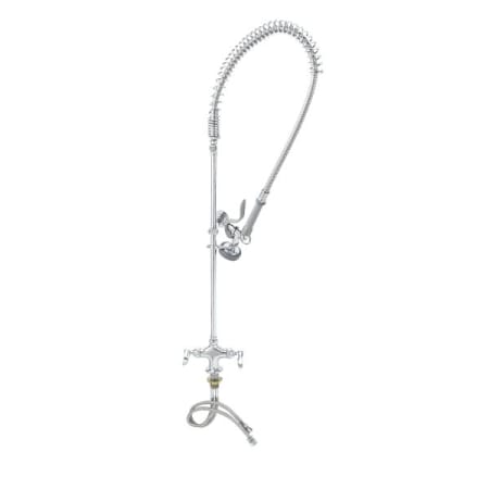 T and S Brass Pre-Rinse Deck Mounted Food Service Faucet Chrome Plated