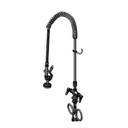 T and S Brass Pre-Rinse Deck Mounted Food Service Faucet Chrome Plated