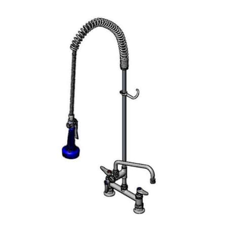 T and S Brass Pre-Rinse 8" Deck Mounted Food Service Faucet Chrome Plated