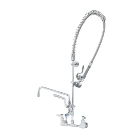 T and S Brass Ultrarinse Pre-Rinse 8" Wall Mounted Food Service Faucet Chrome Plated