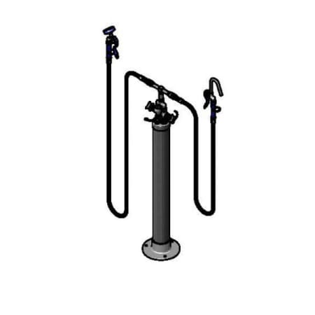 T and S Brass 2.68 GPM Single Hole Pot Filler Chrome