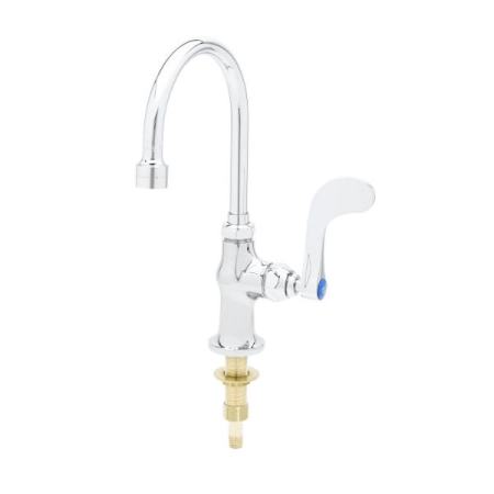 T and S Brass Single Handle Deck Mounted Food Service Faucet Chrome Plated