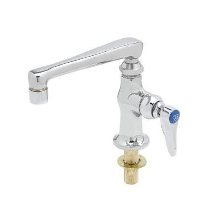 T and S Brass Single Pantry Faucet, Single Hole Base, Deck Mount, 6" Cast Spout (OSC6), 2.2 gpm Aerator Chrome
