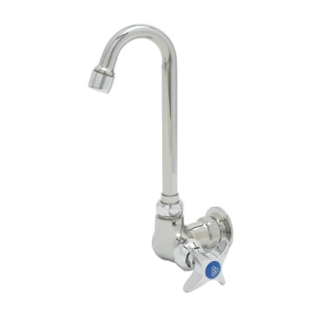 T and S Brass Single Handle Wall Mounted Food Service Faucet Chrome Plated
